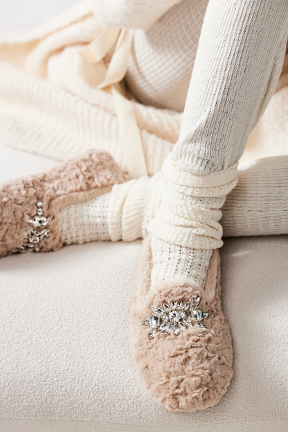 Slumber Party Loafer Slipper in Parchment