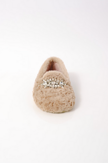 Slumber Party Loafer Slipper in Parchment