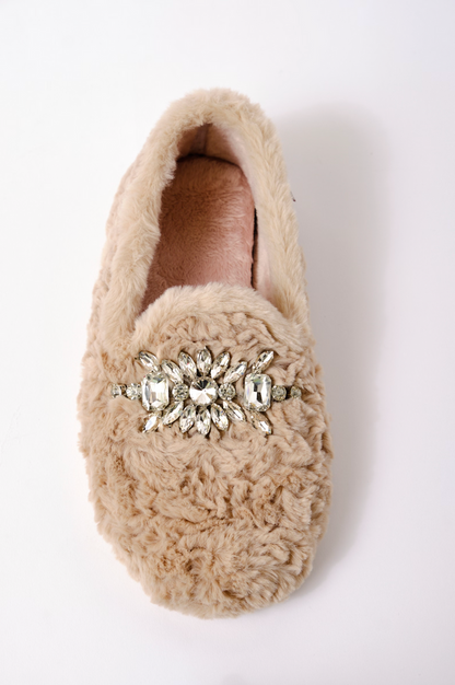 Slumber Party Loafer Slipper in Parchment