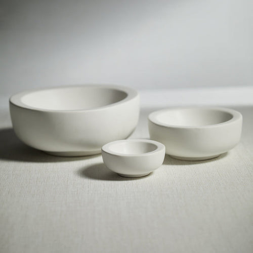 Soft Organic Shape Bowl - Matte White Ceramic - Bowls by Carlyle Avenue