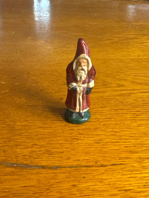 Solid Lead Santa Claus Statue