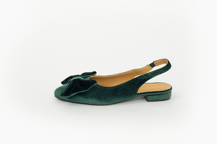 SOPHIA SLINGBACK (EMERALD VELVET)