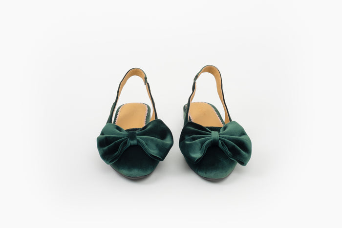 SOPHIA SLINGBACK (EMERALD VELVET)