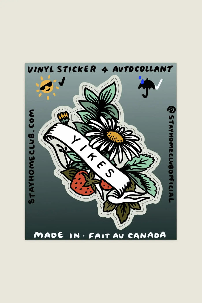 STAY HOME CLUB Autocollant - Yikes