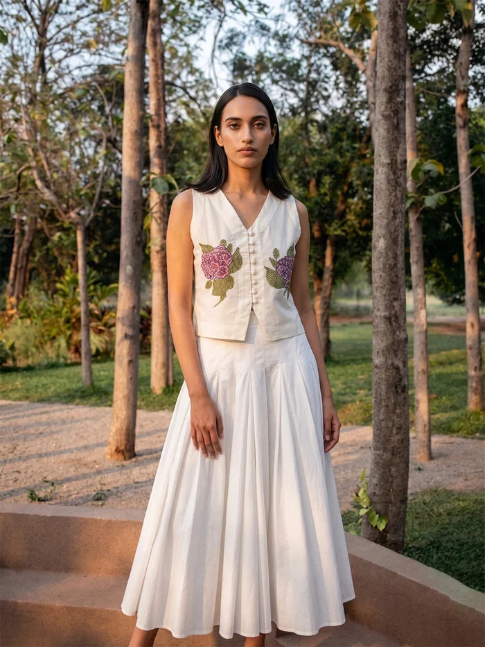 SUKI HAND-EMBROIDERED VEST