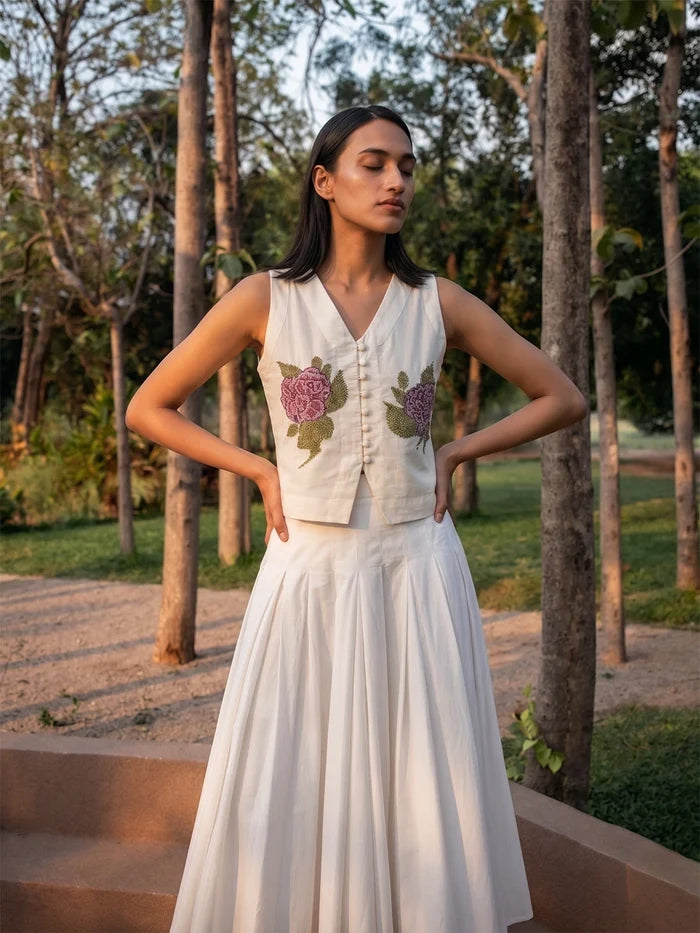 SUKI HAND-EMBROIDERED VEST