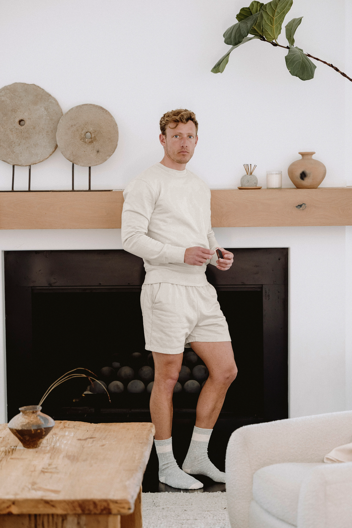 Supima Fleece Short - Navy