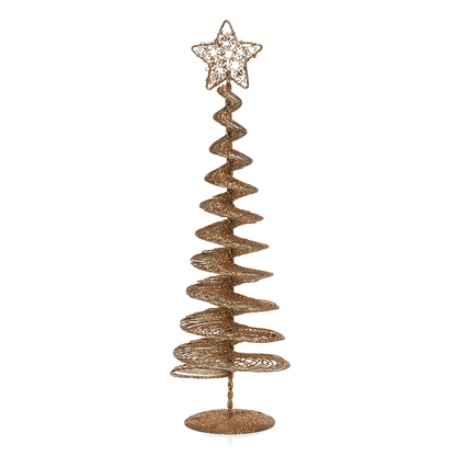 Swirl Wire Tree - Gold - Christmas Trees by Carlyle Avenue