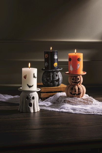 Terra Ghost Pillar Candle Holder