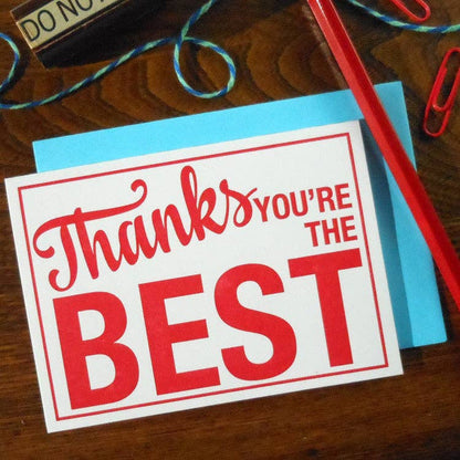Thanks You're The Best Sign