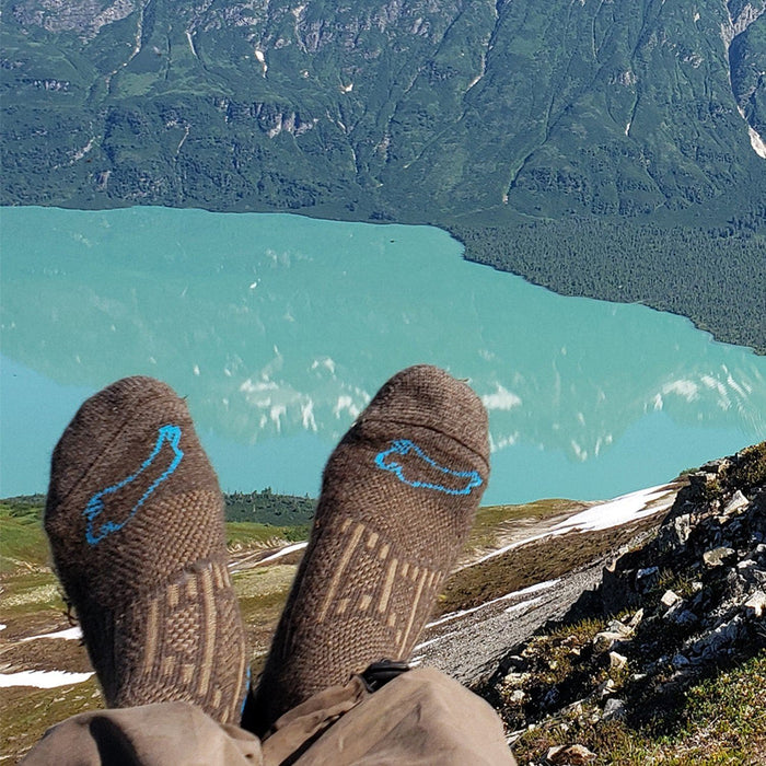 The B.O.S.S. (Best Overall Short Sock) Bison Footwear The Buffalo Wool Co.