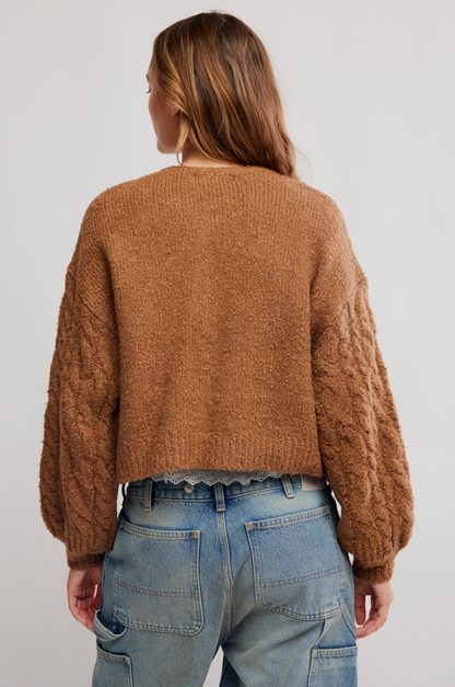 Thistle Cardi - Macadamia