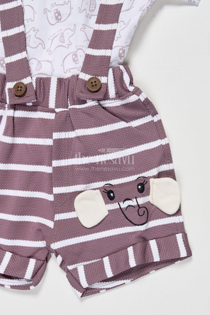 The Nesavu Boys Casual Set Toddler Boy Printed Casual Set for Daywear and Indoor Play Nesavu Nesavu toddler boy cotton casual outfit set printed top bottom daily comfort