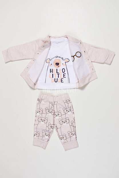 The Nesavu Boys Casual Set Toddler Boy Printed Cotton Outfit for Everyday Wear and Weekend Outings Nesavu Nesavu toddler boy printed cotton outfit set casual wear daily comfort