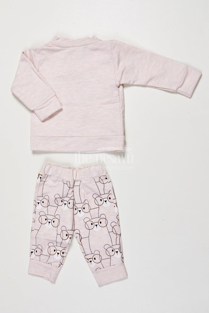 The Nesavu Boys Casual Set Toddler Boy Printed Cotton Outfit for Everyday Wear and Weekend Outings Nesavu Nesavu toddler boy printed cotton outfit set casual wear daily comfort