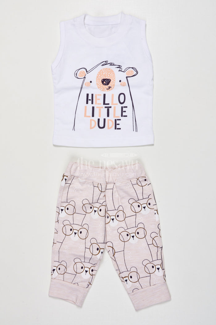 The Nesavu Boys Casual Set Toddler Boy Printed Cotton Outfit for Everyday Wear and Weekend Outings Nesavu Nesavu toddler boy printed cotton outfit set casual wear daily comfort