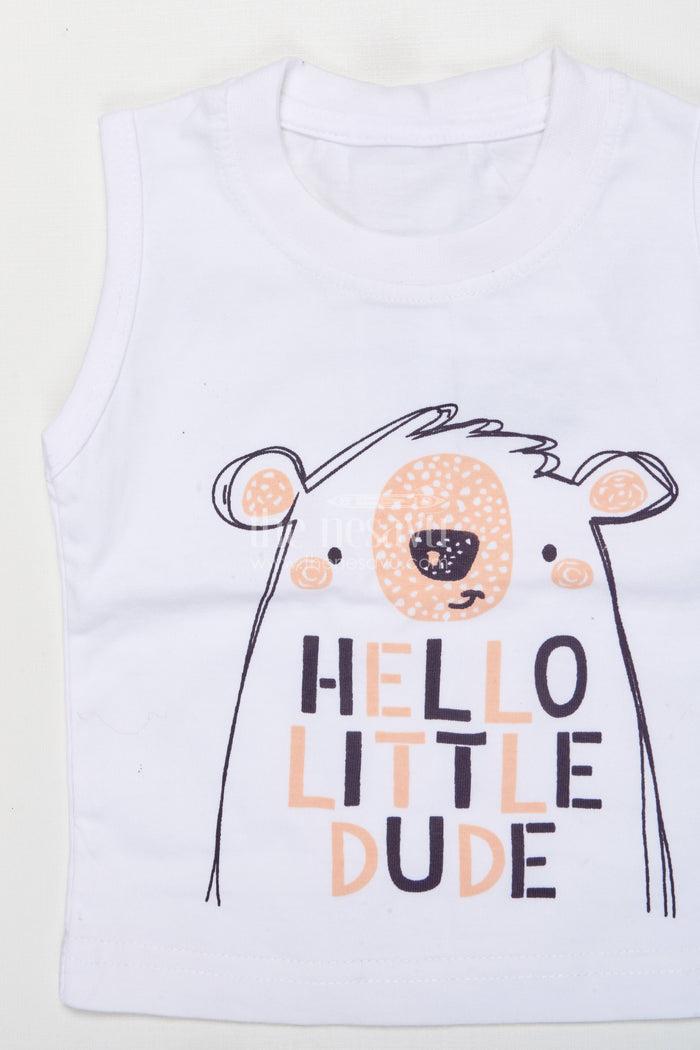 The Nesavu Boys Casual Set Toddler Boy Printed Cotton Outfit for Everyday Wear and Weekend Outings Nesavu Nesavu toddler boy printed cotton outfit set casual wear daily comfort