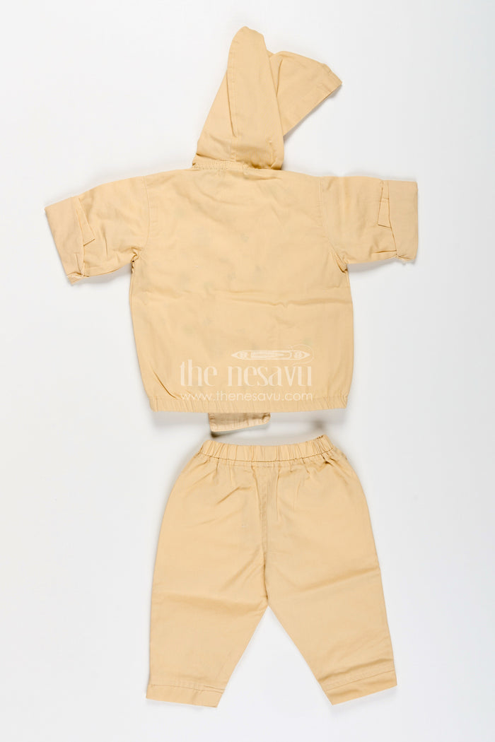 The Nesavu Boys Casual Set Toddler Boys Dinosaur Hoodie Cotton Three-Piece Set Nesavu Nesavu toddler boys cotton dinosaur hoodie, printed T-shirt, and pants three-piece set
