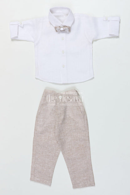 The Nesavu Boys Casual Set Toddler Boys Waistcoat Set for Birthdays and Special Occasions Nesavu Nesavu toddler boys waistcoat set in cotton for birthday parties and formal celebrations