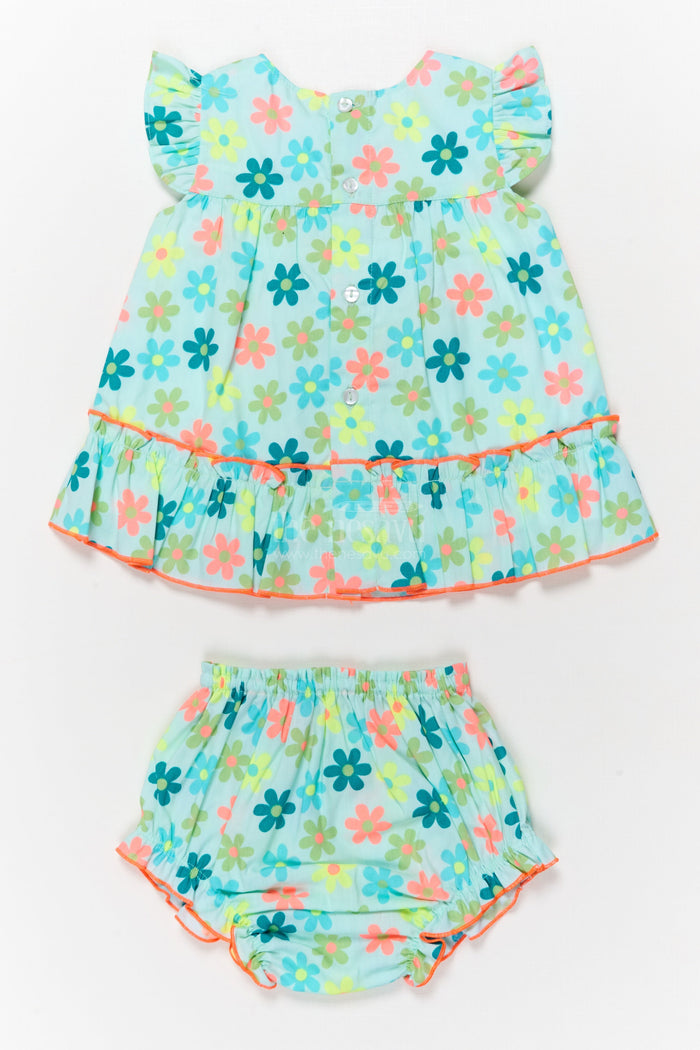 The Nesavu Baby Cotton Frocks Toddler Girl Cotton Frock with Digital Print and Bloomers for Playtime Nesavu Nesavu toddler girl cotton frock with digital print and bloomers for playdates and summer fun