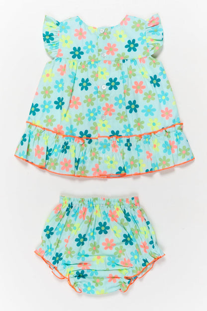 The Nesavu Baby Cotton Frocks Toddler Girl Cotton Frock with Digital Print and Bloomers for Playtime Nesavu Nesavu toddler girl cotton frock with digital print and bloomers for playdates and summer fun
