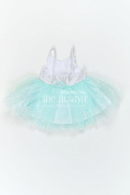 The Nesavu Girls Fancy Party Frock Toddler Girl Party Dress for Photoshoots and Evening Functions Nesavu Nesavu Toddler Girl Party Dress For Photoshoots And Evening Functions With Shimmer And Soft Net Flare