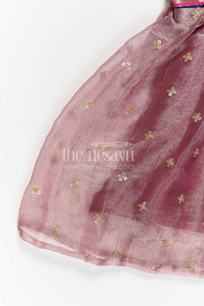 Toddler Girl Silk Frock for Festive Pooja and Family Events