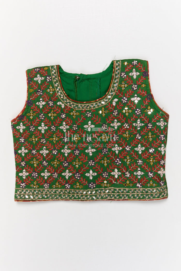 The Nesavu Girls Lehenga Choli Traditional Girls Lehenga Choli for Cultural Functions and Family Events Nesavu Nesavu traditional girls lehenga choli for family functions and ethnic celebrations