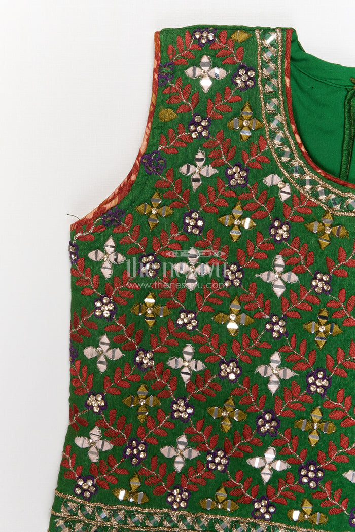 The Nesavu Girls Lehenga Choli Traditional Girls Lehenga Choli for Cultural Functions and Family Events Nesavu Nesavu traditional girls lehenga choli for family functions and ethnic celebrations