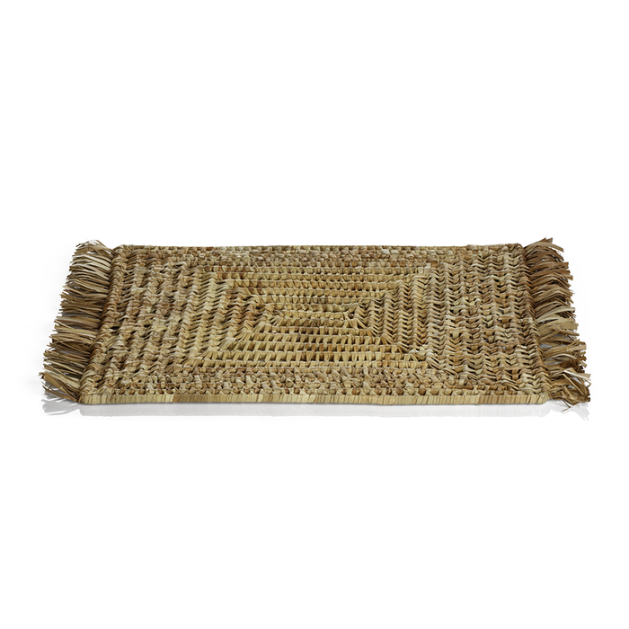 Tropical Pandan Fringed Placemat - placemats by Carlyle Avenue