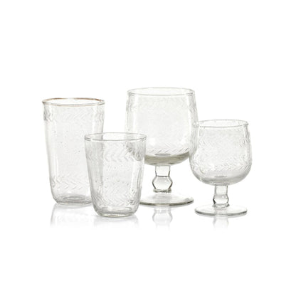 Tuscan Handmade Etched Drinkware (SINGLE) - Drinkware Sets by Carlyle Avenue