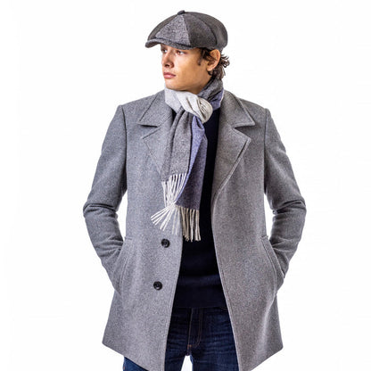 Heritage Traditions Tweed Patchwork Newsboy Cap - Premium Wool Mix Hat