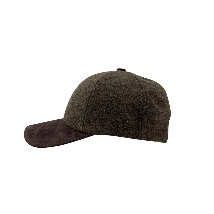 Two tone baseball cap on a white background