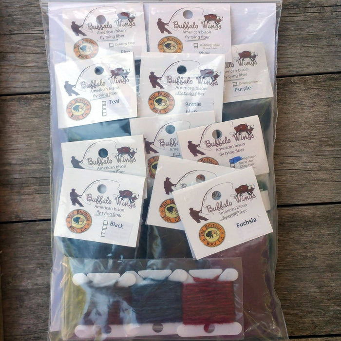 Ultimate Bison Fly Tying Kit Patterns & Kits The Buffalo Wool Co.