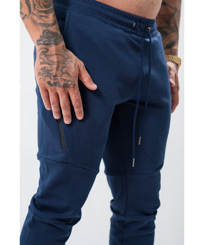 UNDRGROUND Tapered Trackies (Washed Navy)