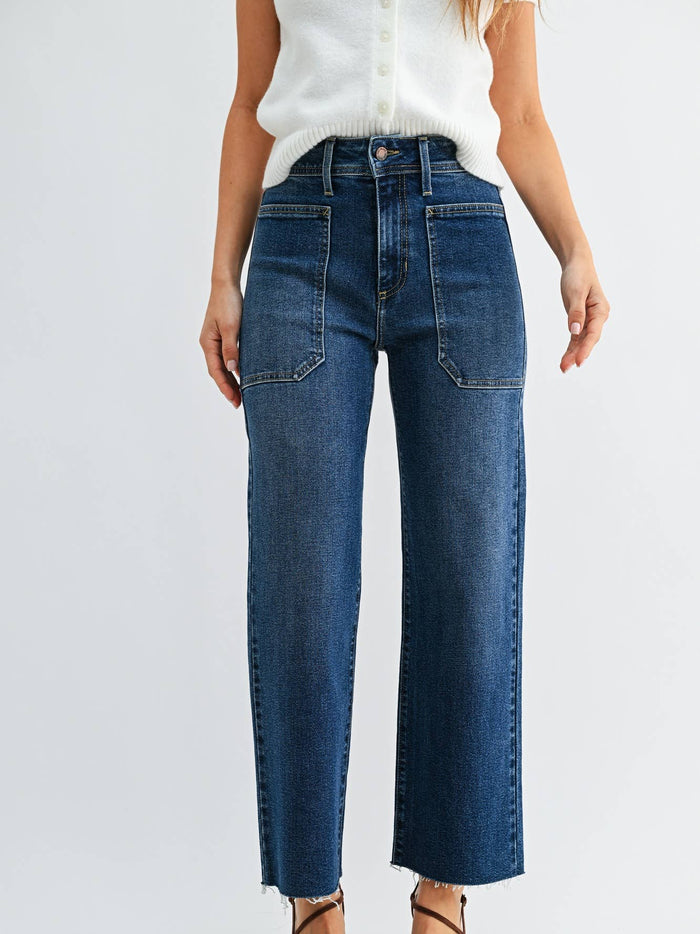 Utility Wide Leg - BP353J - Dark Wash