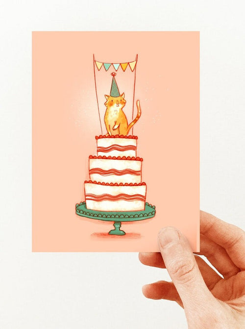 VALERIE BOIVIN Carte de Souhait - Roi du Gâteau