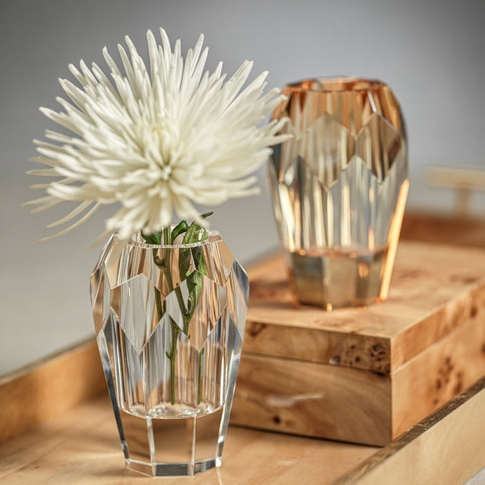 Veniza Cut Crystal Vase - 4 Colors - Vases by Carlyle Avenue