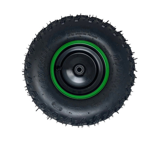 Replacement Tire + Rim | 14x4.10-6 | 14x5.00-6 | Venom 1300W ATV Green