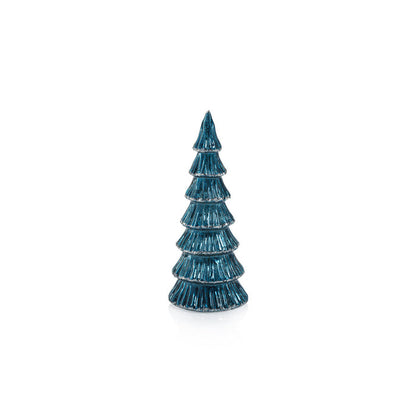 Verbier LED Glass Tree - Blue and Silver - Christmas Trees by Carlyle Avenue