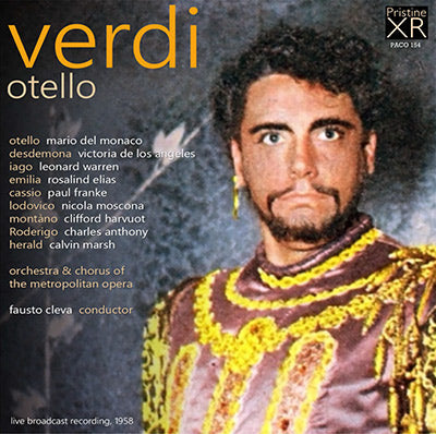 VERDI Otello - Del Monaco, de los Angeles, Warren, Cleva (Met Opera, 1958) - PACO154 - CD