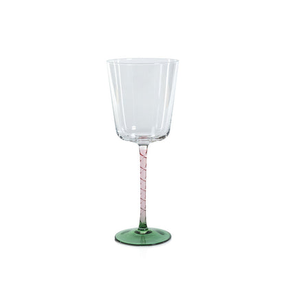 Vicenza Glassware - Green and Pink - Drinkware Sets by Carlyle Avenue