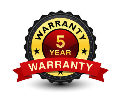 Warranty 5-Year Unlimited Miles Extended [Inclusive] Parts + Shipping Warranty